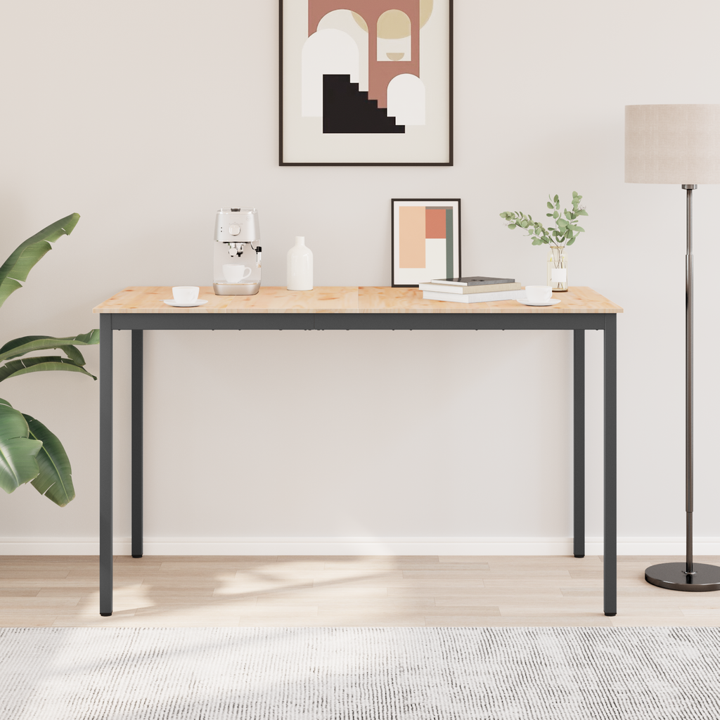 vidaXL Stół barowy Naturalny 180 x 90 x 105 cm Lite drewno sosnowe