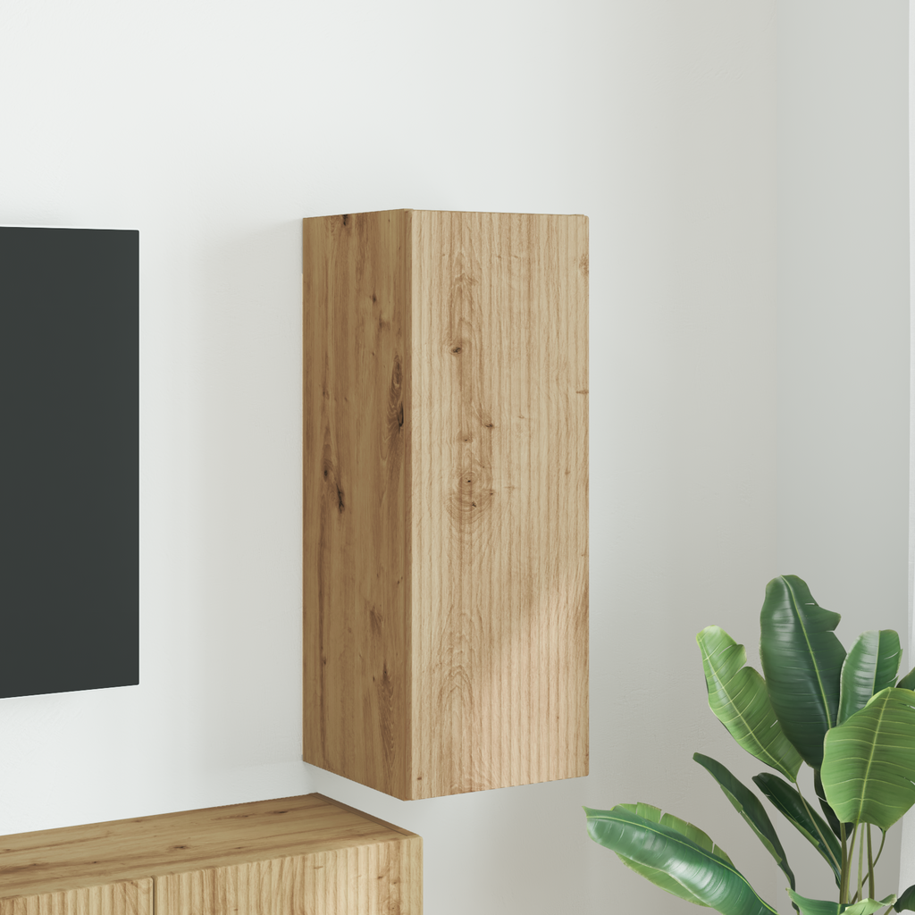 vidaXL Szafka pod telewizor 30 x 31 x 80 cm Dąb rzemieślniczy