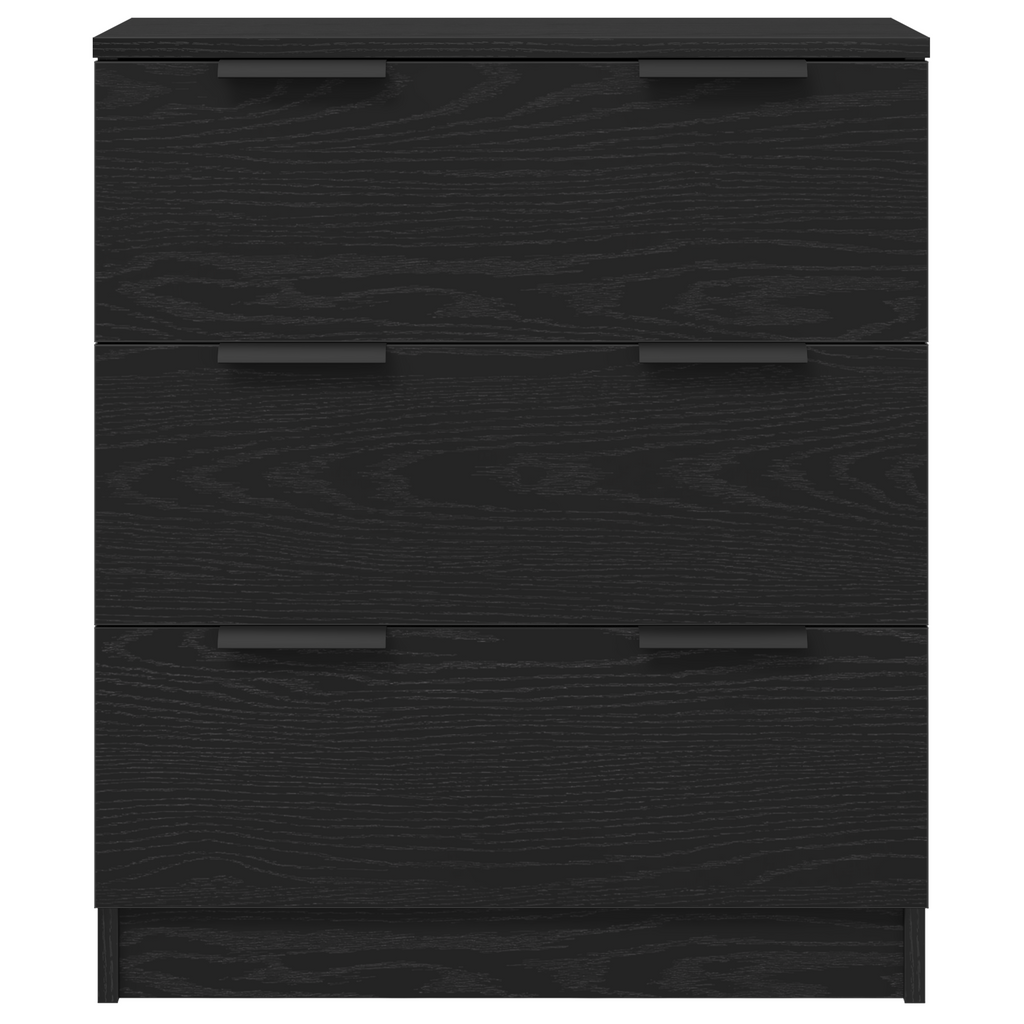 vidaXL Bufet 3 szt. Czarny Dąb 180 x 30 x 70 cm Drewno inżynieryjne