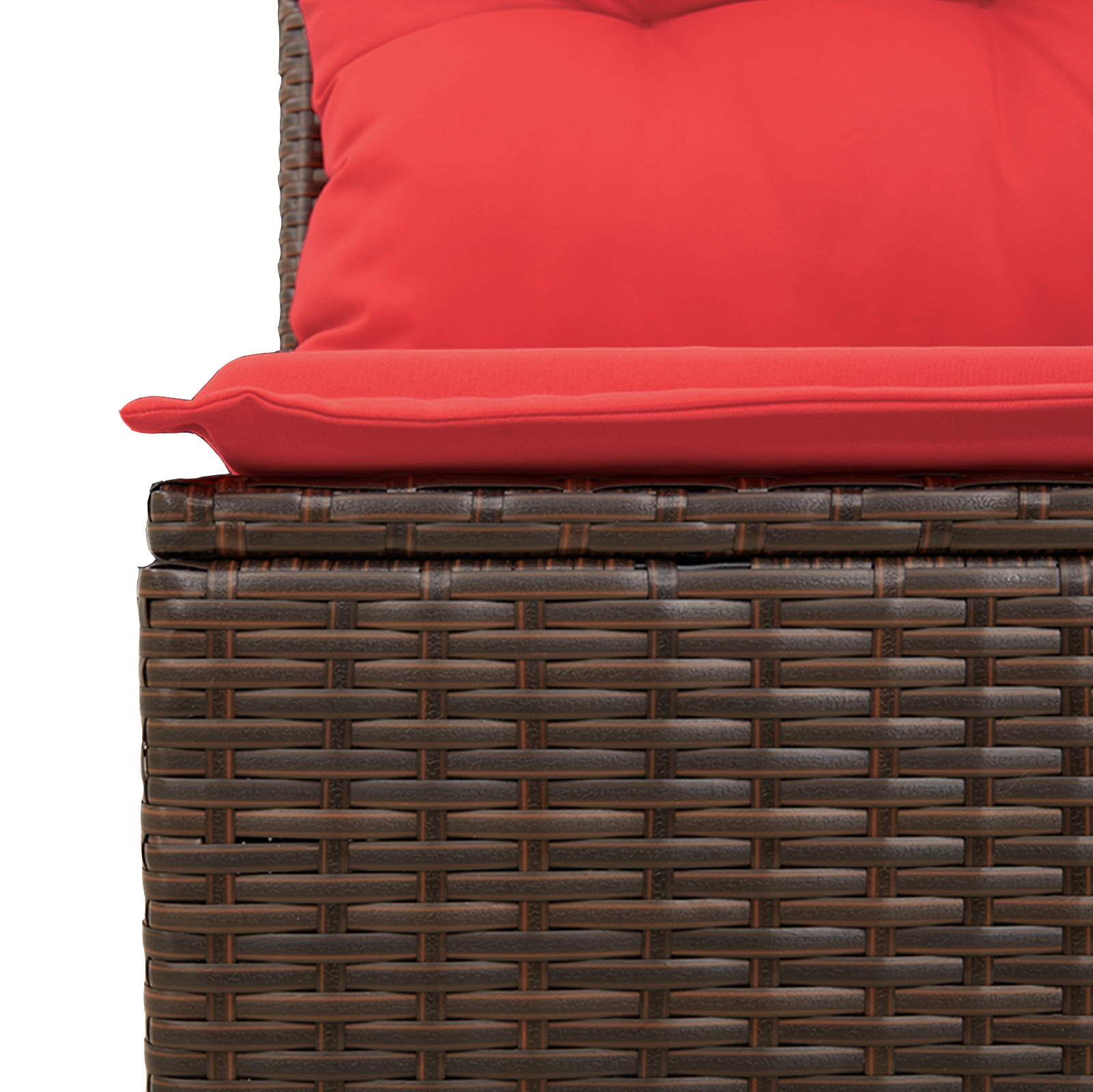 vidaXL | Sofa Ogrodowa | z poduszką Brązowy 62 x 62 x 69 cm Polirattan