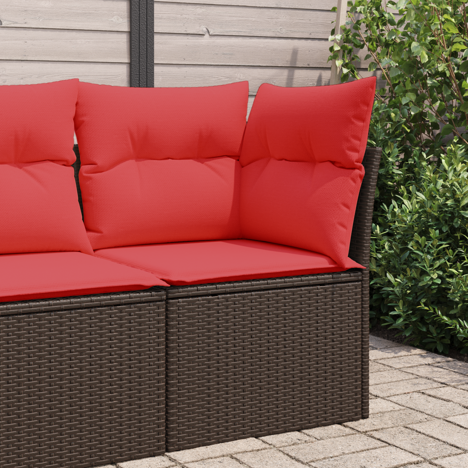 vidaXL | Sofa Ogrodowa | z poduszką Brązowy 62 x 62 x 69 cm Polirattan
