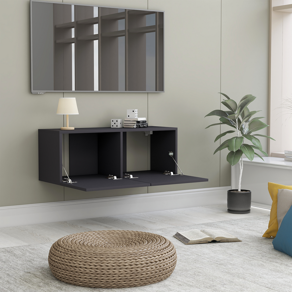 vidaXL | Szafka pod telewizor | Szary 80 x 30 x 30 cm