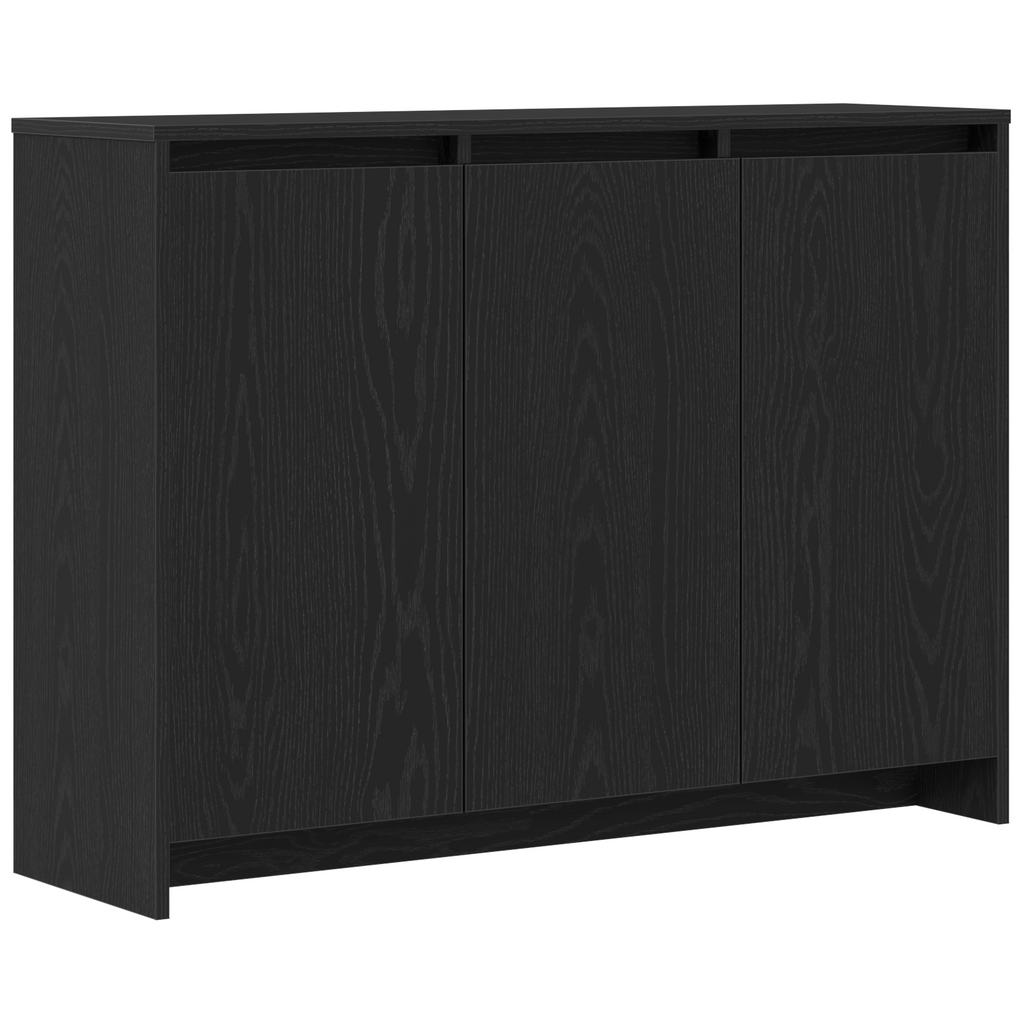 vidaXL Bufet Czarny 102 x 29.5 x 75 cm Materiał drewnopochodny