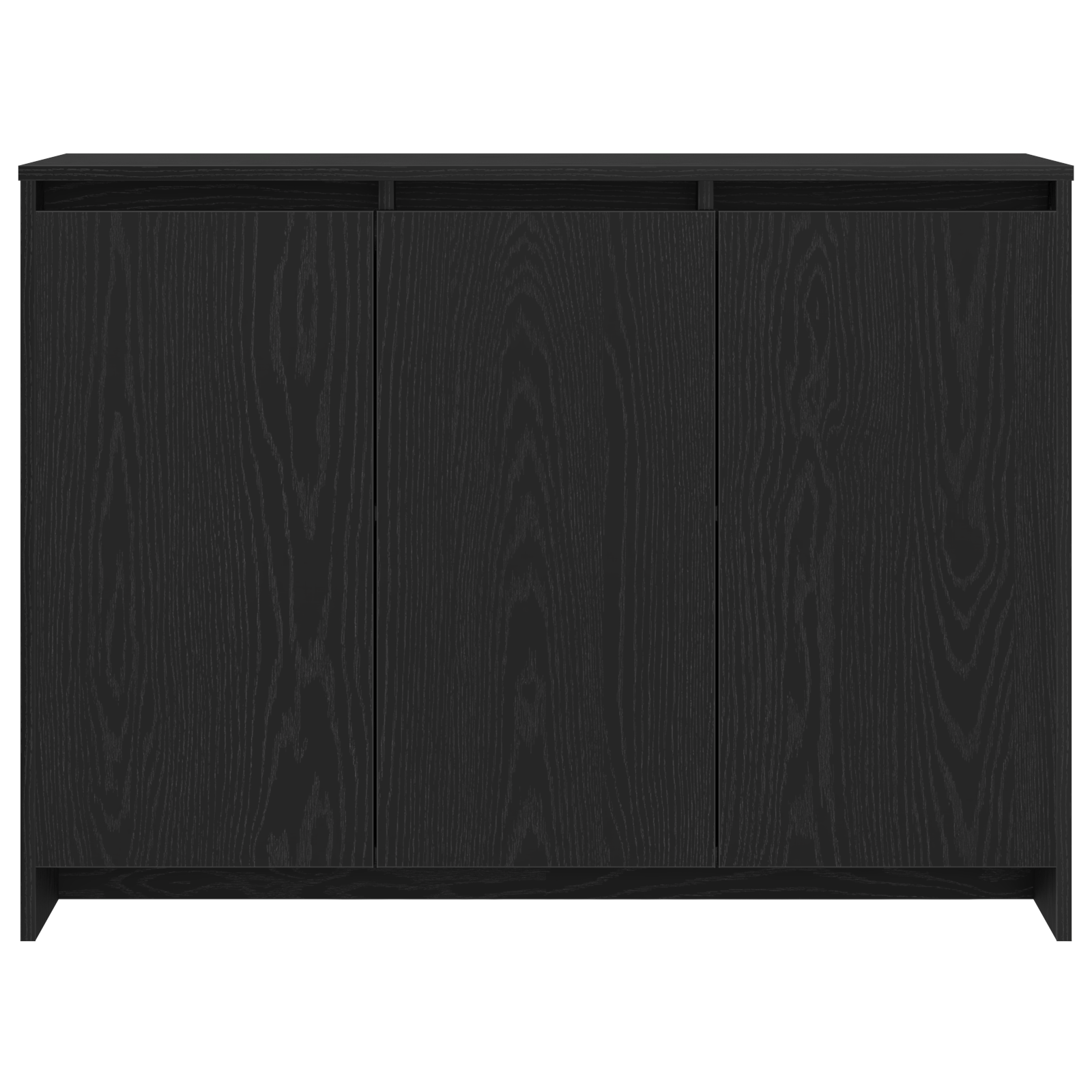 vidaXL Bufet Czarny 102 x 29.5 x 75 cm Materiał drewnopochodny