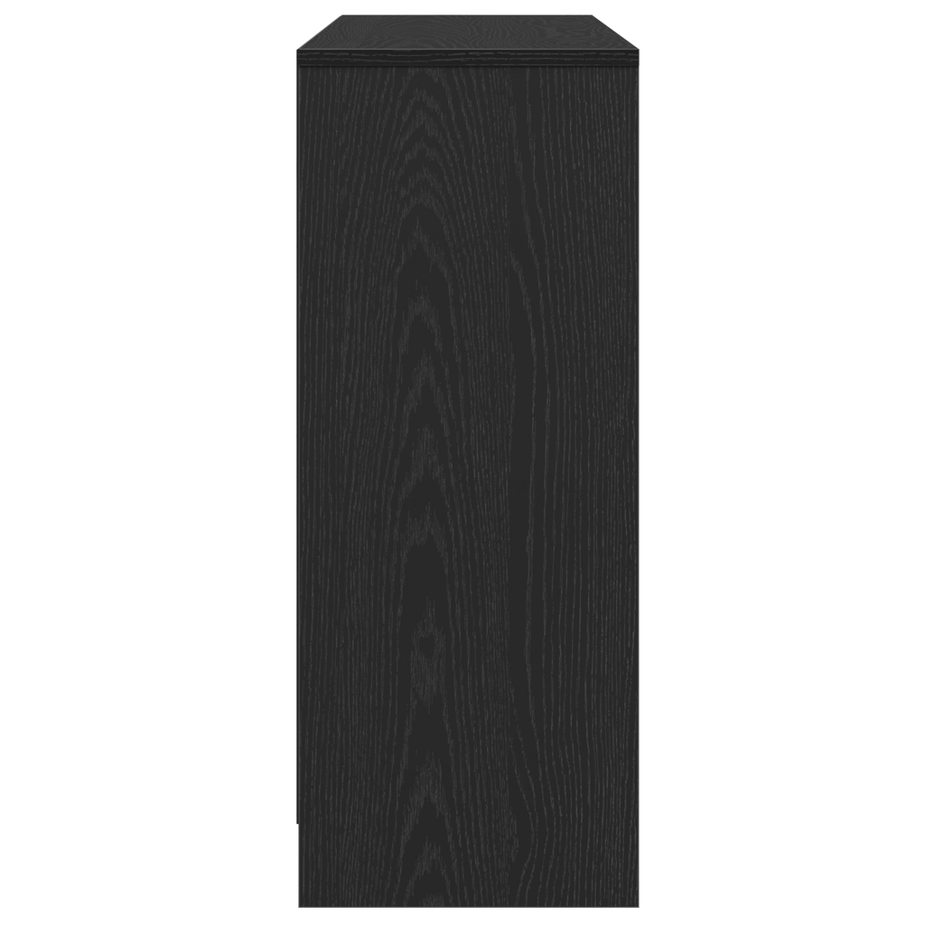 vidaXL Bufet Czarny 102 x 29.5 x 75 cm Materiał drewnopochodny