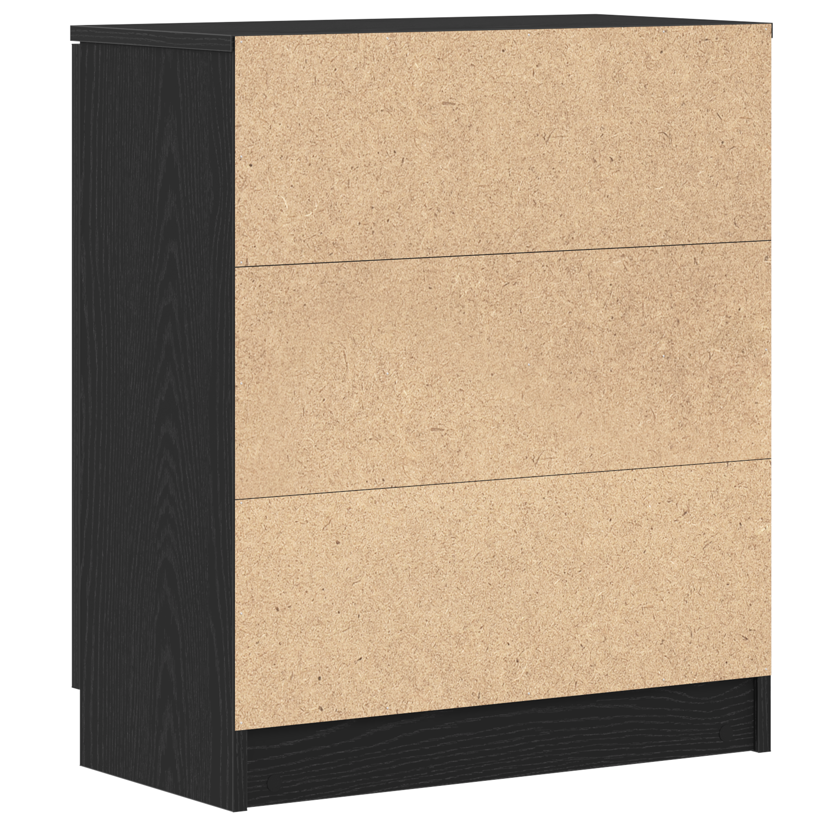 vidaXL Bufet Czarny Dąb 60 x 30 x 70 cm Materiał drewnopochodny