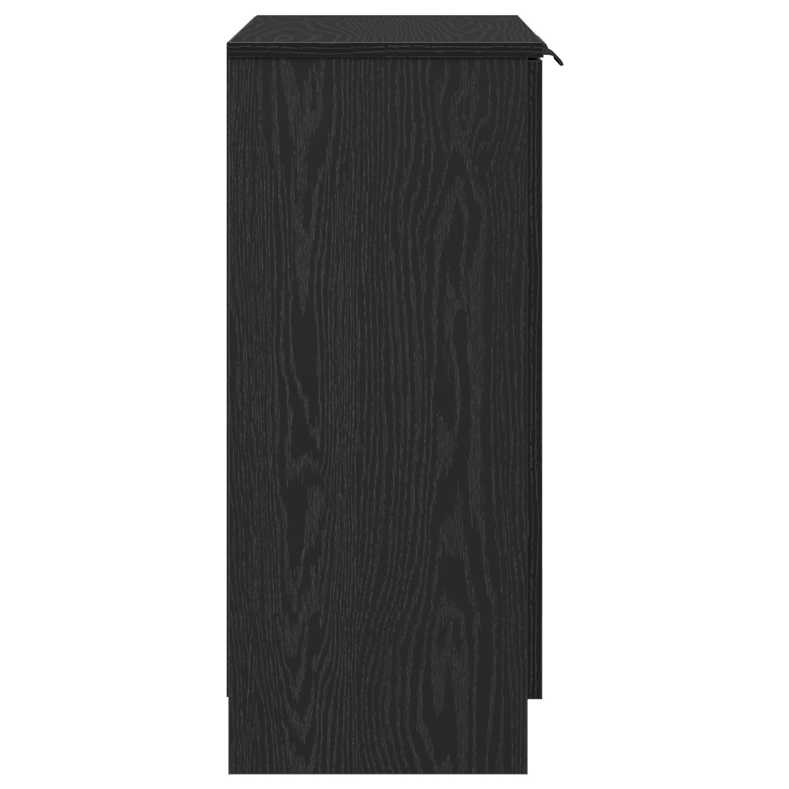 vidaXL Bufet Czarny Dąb 60 x 30 x 70 cm Materiał drewnopochodny