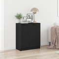 vidaXL Bufet Czarny Dąb 60 x 30 x 70 cm Materiał drewnopochodny