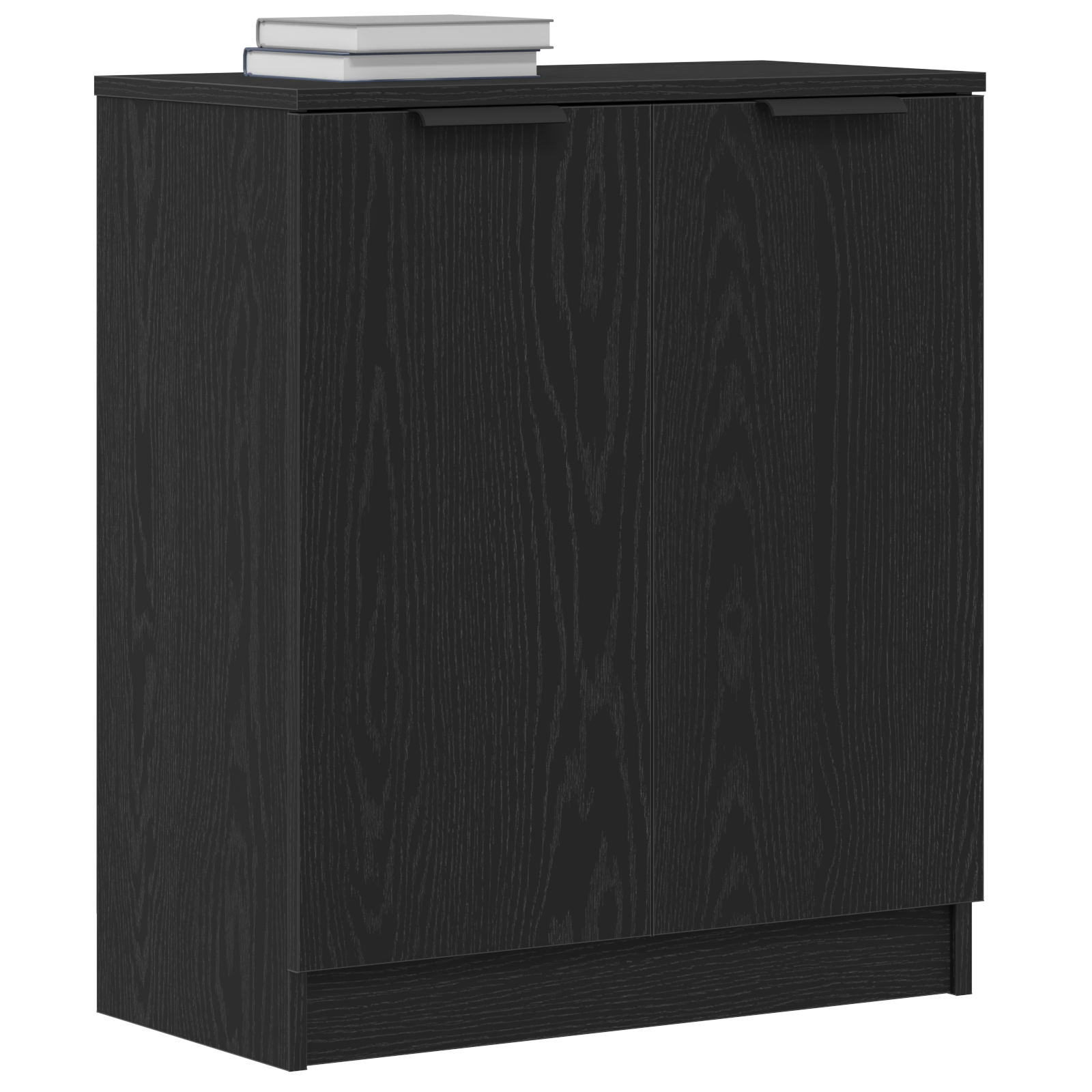 vidaXL Bufet Czarny Dąb 60 x 30 x 70 cm Materiał drewnopochodny