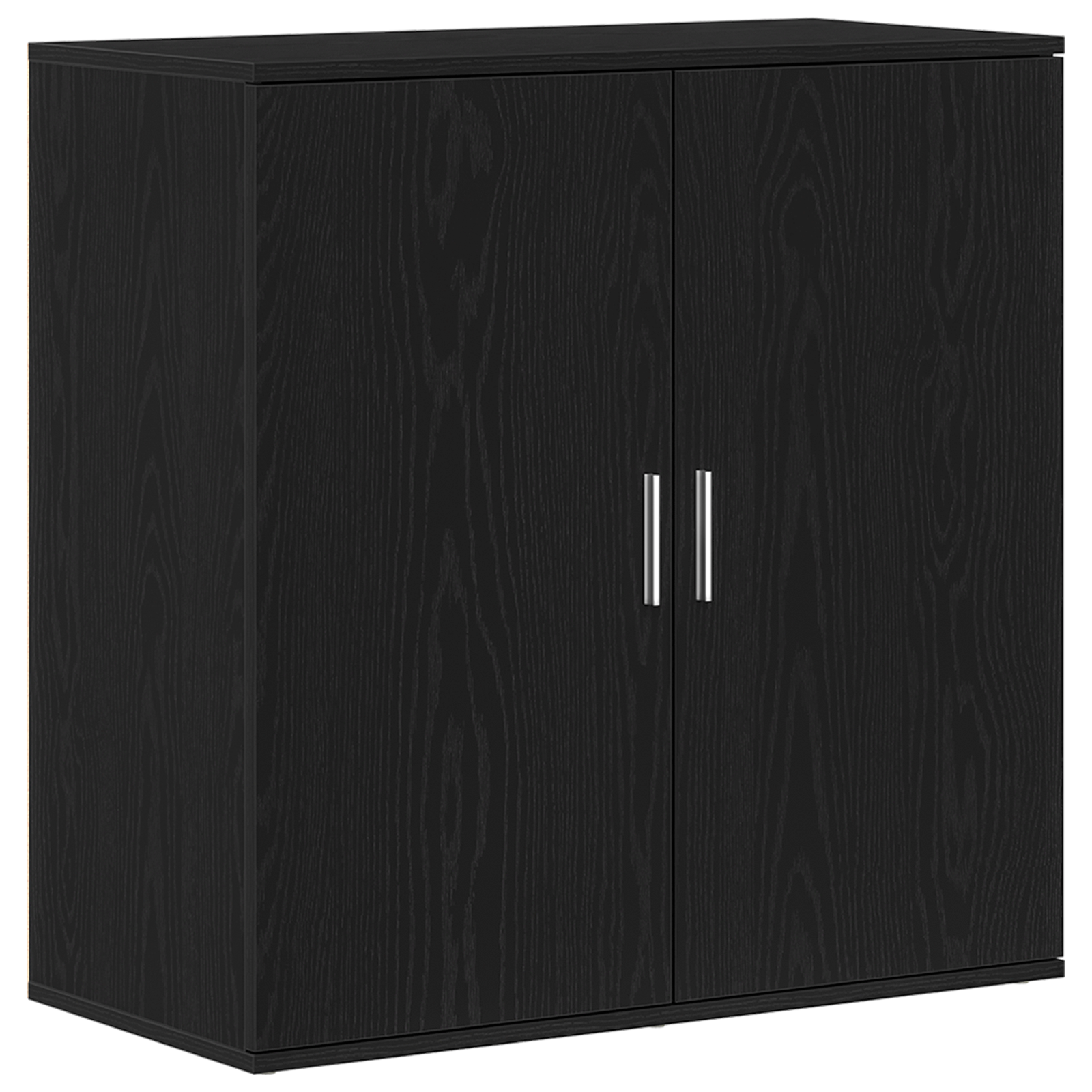 vidaXL Bufet Czarny Dąb 79 x 38 x 80 cm Materiał drewnopochodny