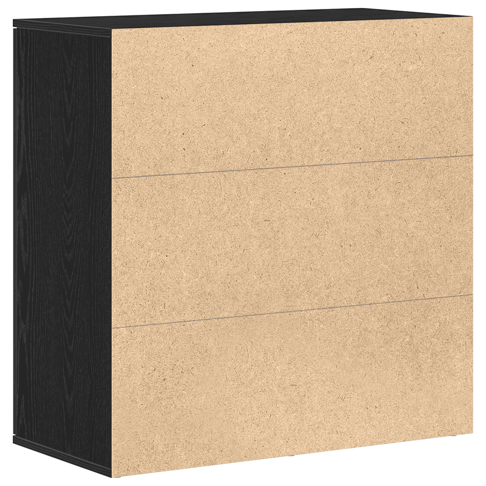 vidaXL Bufet Czarny Dąb 79 x 38 x 80 cm Materiał drewnopochodny