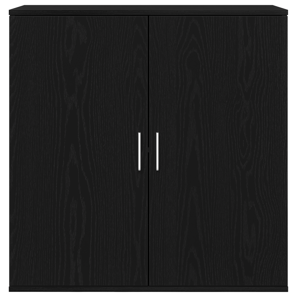 vidaXL Bufet Czarny Dąb 79 x 38 x 80 cm Materiał drewnopochodny