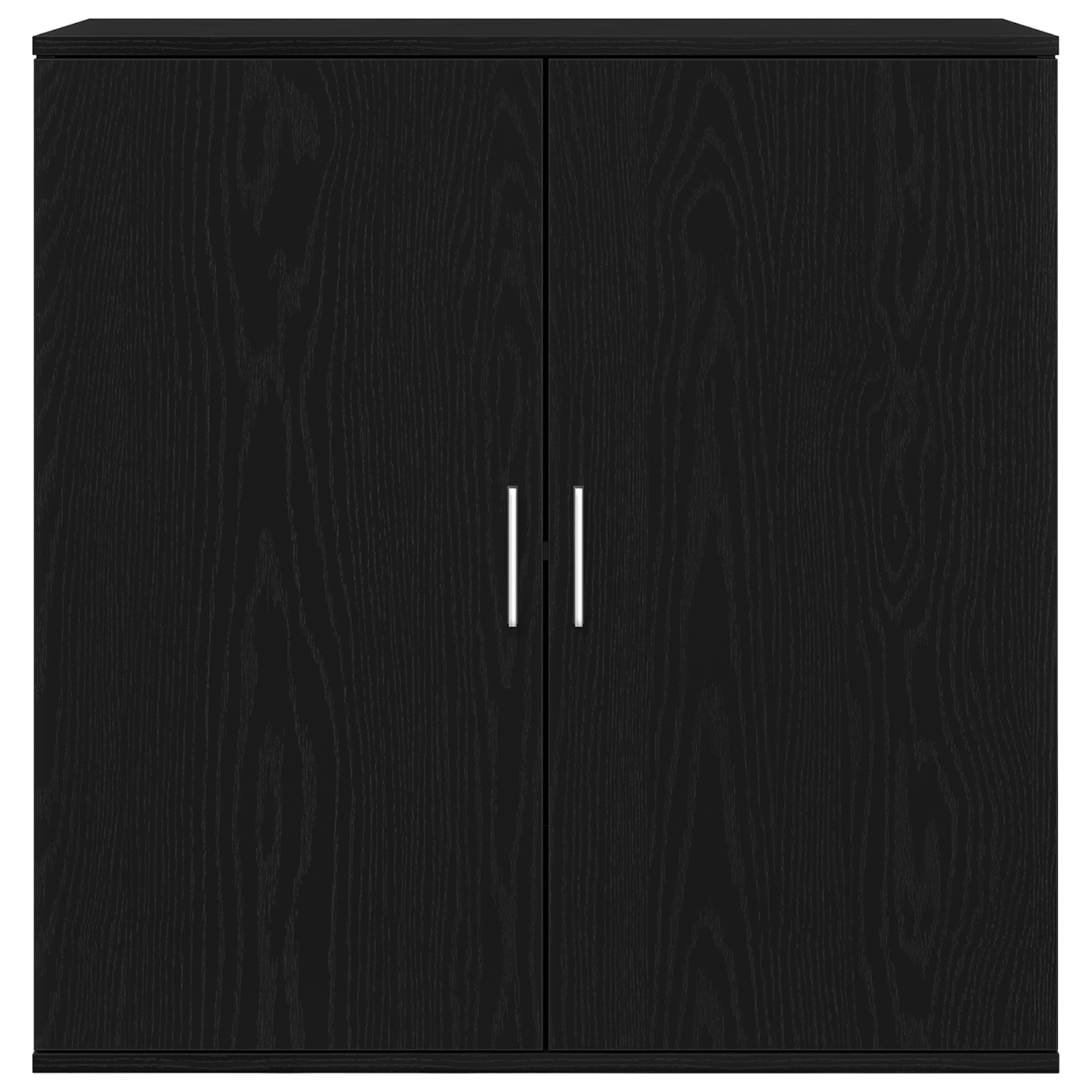 vidaXL Bufet Czarny Dąb 79 x 38 x 80 cm Materiał drewnopochodny