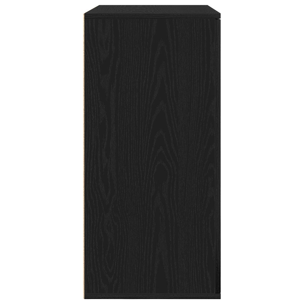 vidaXL Bufet Czarny Dąb 79 x 38 x 80 cm Materiał drewnopochodny