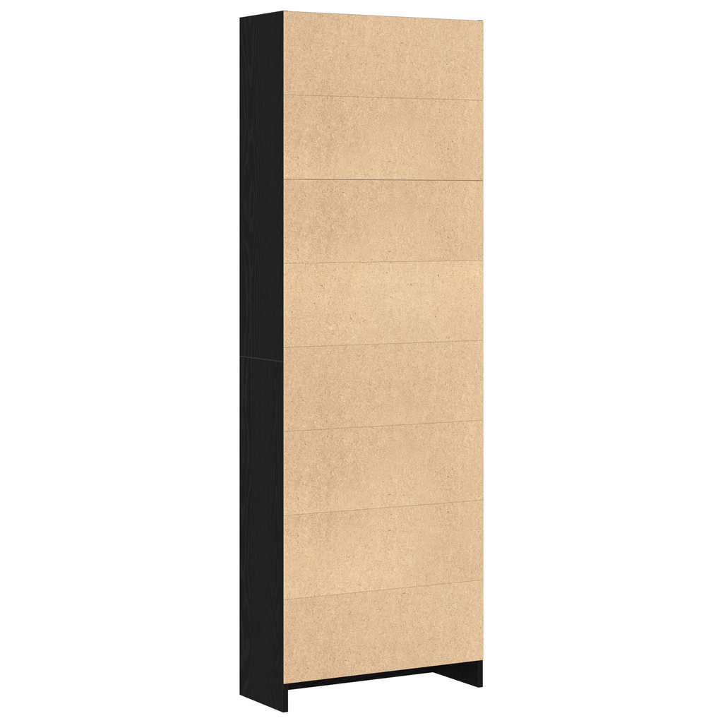 vidaXL Półka na książki Czarny Dąb 60 x 24 x 176 cm