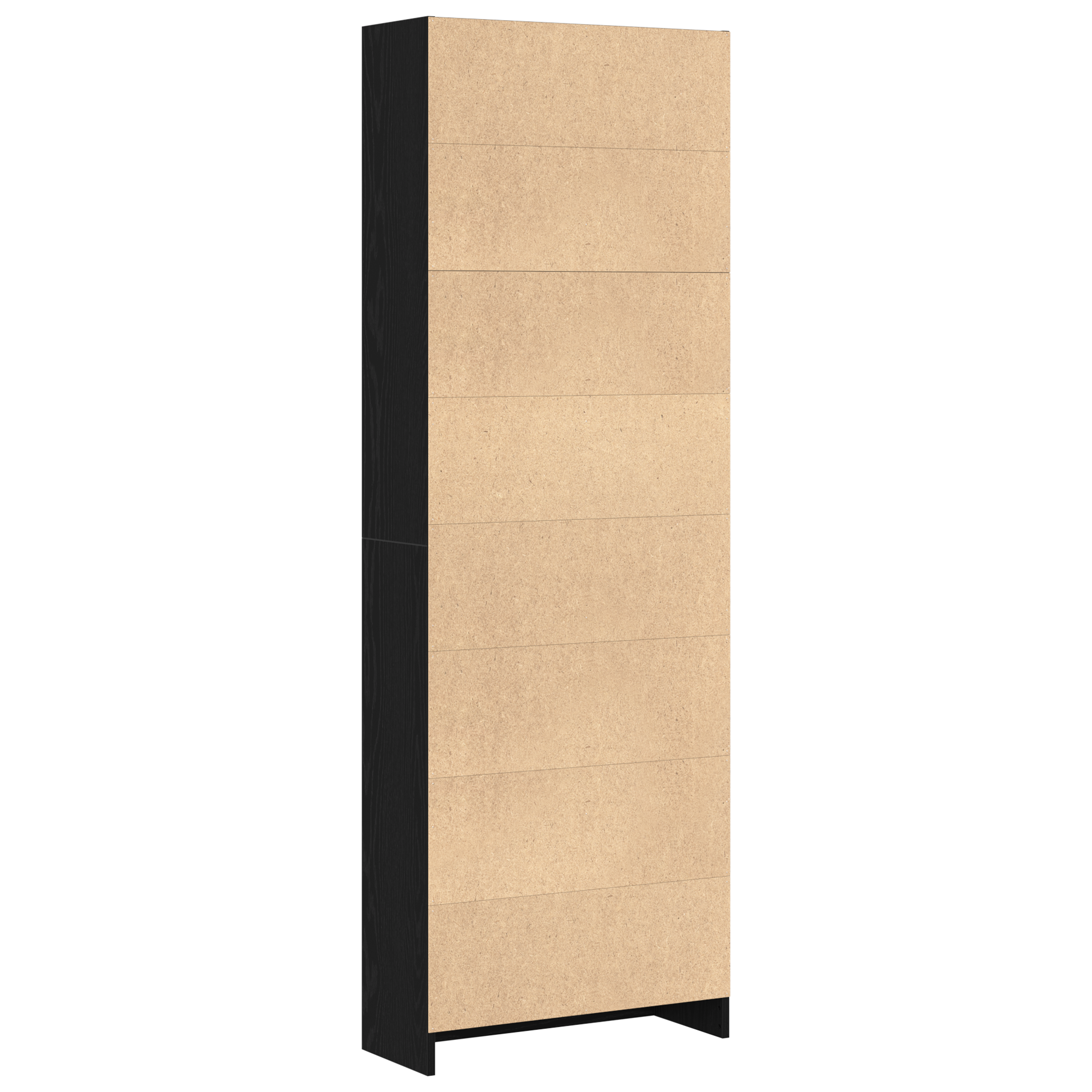 vidaXL Półka na książki Czarny Dąb 60 x 24 x 176 cm