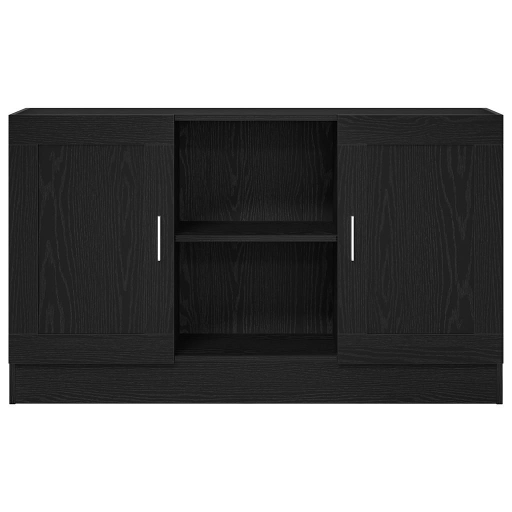 vidaXL Bufet Czarny Dąb 120 x 30,5 x 70 cm Materiał drewnopochodny