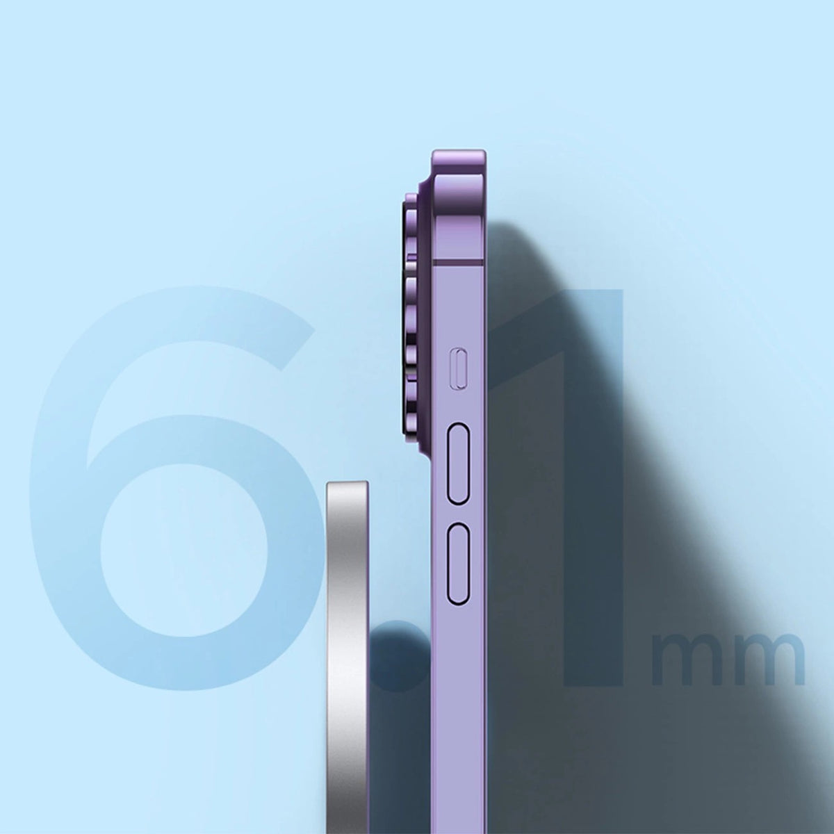 Baseus Simple Mini3 ładowarka indukcyjna 15W srebrny